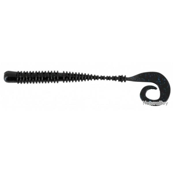 MAGIC RING CURLY WORM 4'' PAR 12 NPC Black /w/blue