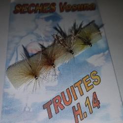MOUCHE S/BLISTER 4 SECHES TRUITE