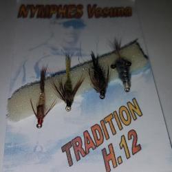 MOUCHE S/BLISTER 4 NYMPHES TRADITION