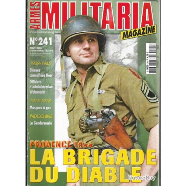 Militaria magazine 241 masques  gaz 1915-18, blouses camoufles heer, indochine gendarmerie