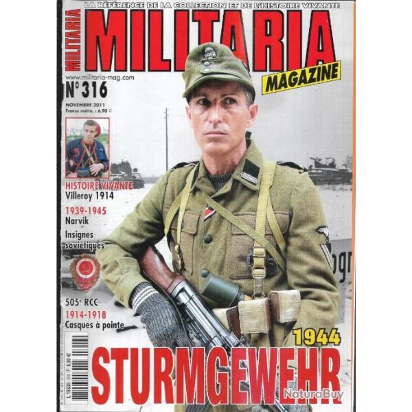 Militaria magazine 316, sturmgewehr 1944, 505e rcc, insignes mrite arme rouge, cef scandinavie qu