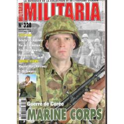 Militaria magazine 328 corée marine corps , mur de l'atlantique , aumoniers heer, pilote planeur us,