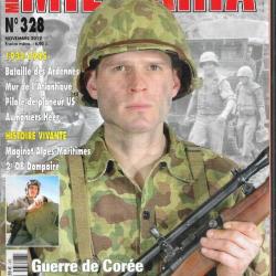 Militaria magazine 328 corée marine corps , mur de l'atlantique , aumoniers heer, pilote planeur us,