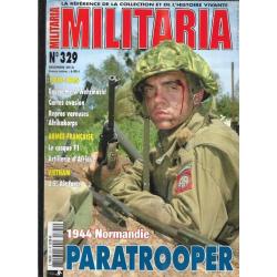 Militaria magazine 329 cartes évasion, repros vareuses ak, casque f1, artillerie d'afrique,