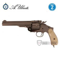 Revolver UBERTI Russian 3 ° Model 6.1/2" Cal 45 Colt Nickel, Plaquette Ivoire