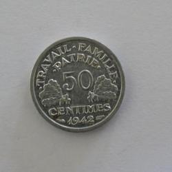 50 centimes de 1942