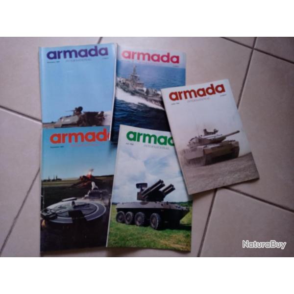 Revue Armada de 1986 5 exemplaires lot 1