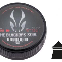 Plombs The Black Ops  « Tête POINTUE » Cal 4.5 mm  Boite de 500