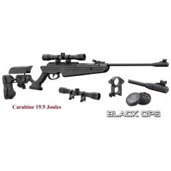 Pack  Carabine &agrave; Plombs B.O. noir Cal 4.5 mm  - de 20 Joules