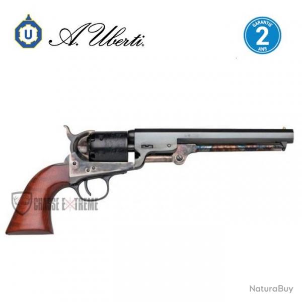 Revolver UBERTI 1851 Navy London Cal 36 7.1/2" Bleu Poigne Ivoire