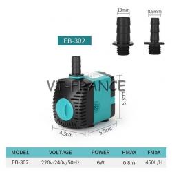 Pompe a Eau Submersible pour Aquarium Fontaine Bassin, Modele: 6W