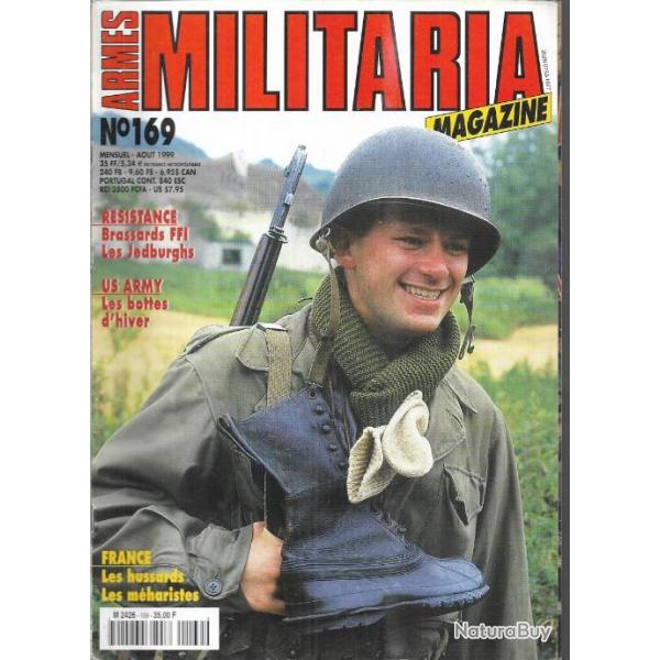 Militaria magazine 169 puis diteur, us army les bottes d'hiver , brassards ffi, les mharistes,
