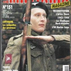 Militaria magazine 151 us marine corps, luftwaffe casquettes des généraux, le dukw, tirailleurs nord
