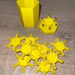 10 étoiles porte amorces jaune pour revolver et pistolet à percussion poudre noire + boite offerte