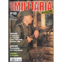 Militaria magazine 152 épuisé éditeur, la bergmutze , volontaires lettons 1944-1945, char kv-1s 85