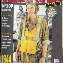 Militaria magazine 209 artillerie française 14-18, plaques de tranchée , osttruppen, dagues nskk