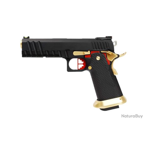 Rplique GBB HX2032 SEMI / FULL AUTO Noir & Or gaz 1.0J