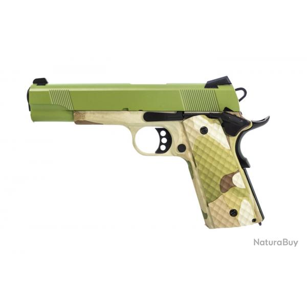 Rplique GBB 1911 MEU Raven full metal gaz Hydro Camo /OD 1,0J