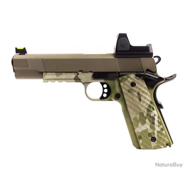 Rplique GBB 1911 MEU Raven gaz Camo / tan 1,0J + point rouge BDS