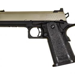 Réplique GBB Raven gaz Hi-Capa 4.3 Noir / Tan 0,9J