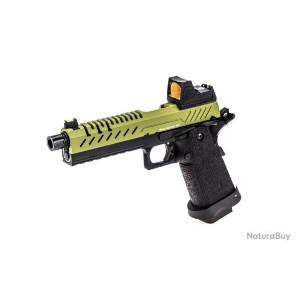 Rplique GBB gaz Hi-Capa 5.1 Noir / OD 1,0J + point rouge BDS