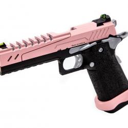 Réplique GBB gaz Hi-Capa 5.1 SPLIT Pink / Noir / Chrome 1,0J
