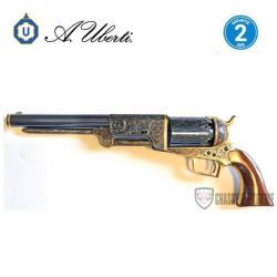 Revolver UBERTI 1847 Walker Cal 44 9" Grave Incruste Or-Bleu