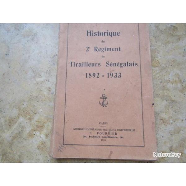 livre historique du 22 rgiment de tirailleur Sngalais 1892 1933