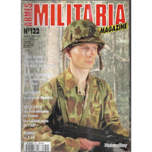 Militaria magazine 132 le t 34, commandos de chasse, ramcke, armures lgres de l'arme gb 1940-45