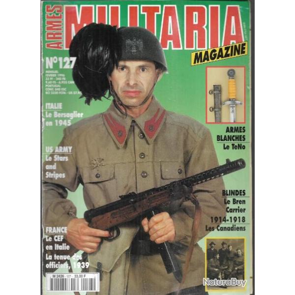Militaria magazine 127 bersaglier division italia, le teno, bren carrier, cef en italie, canadiens 1