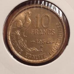 10 francs guiraud 1954 B en ttb +