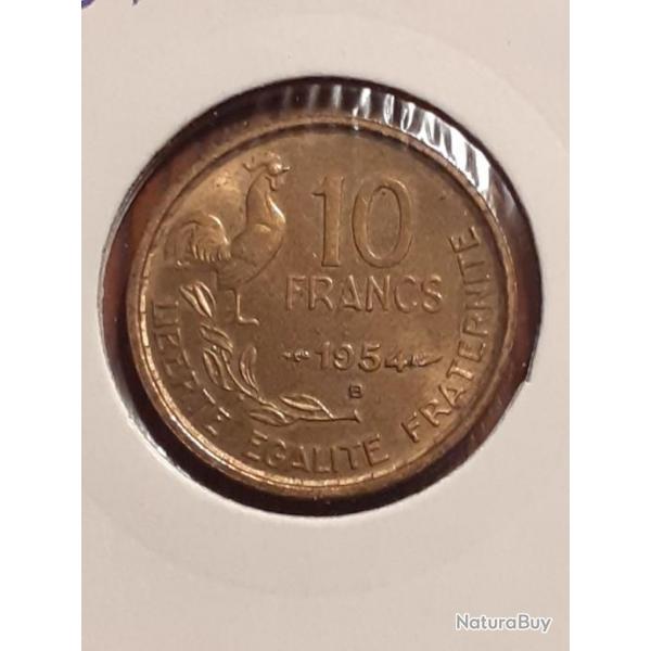 10 francs guiraud 1954 B en ttb +