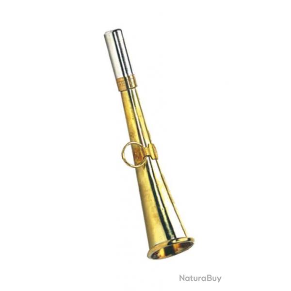 Corne de poche plate 16 cm laiton poli - Elless