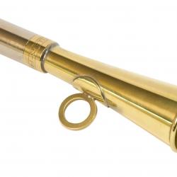 Corne de poche ronde 12 cm laiton poli - Elless