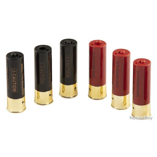Pack de 6 cartouches 30 billes pour fusil  pompe STF12