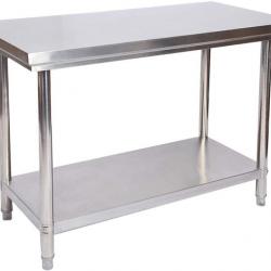 ACTI-Table de travail en acier inoxydable 120 x 60 x 85 cm table60045
