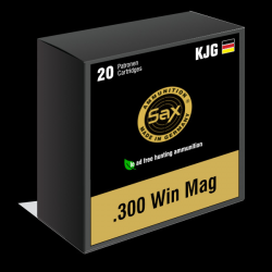Munitions SAX calibre .300 Win Mag KJG-SR 9,91g boite de 20 munitions