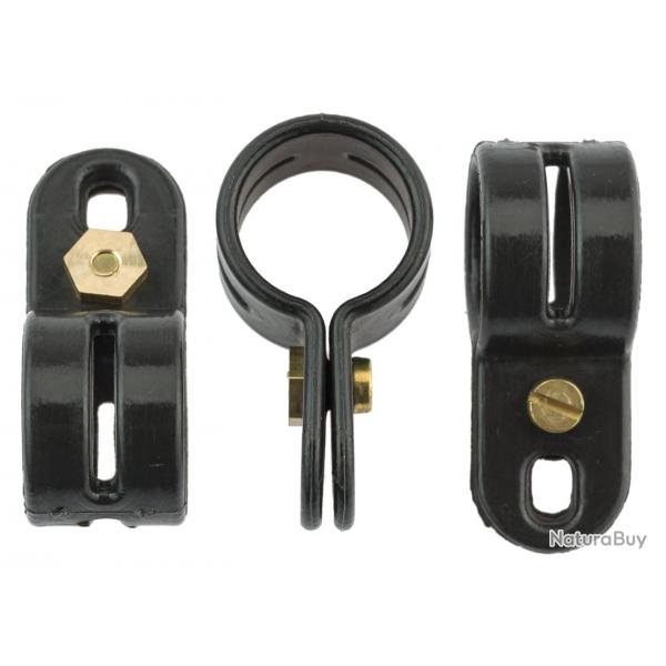 Bagues d'attache en plastique oie.vert fluo - Diamtre 16 mm