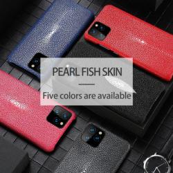 Coque Luxe iPhone Cuir Raie Stingray Galuchat, Couleur: Au Choix, Smartphone: iPhone X
