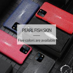 Coque Luxe iPhone Cuir Raie Stingray Galuchat, Couleur: Au Choix, Smartphone: iPhone 8