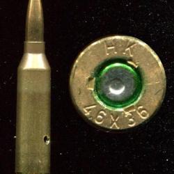 4.6 x 36 HK expérimentale - balle biseautée - neutralisée