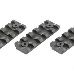 Lot de 3 rails Keymod 5 slots