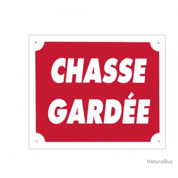 Panneau ''Chasse Garde'' 30 x 25 cm. Aluminium