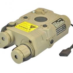 Boitier PEQ-15 BOX avec laser rouge classe 2 Tan