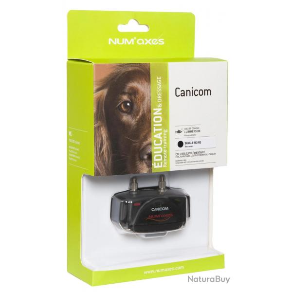 Collier Supplmentaire Num'Axes Noir Pour Tlcommandes Canicom