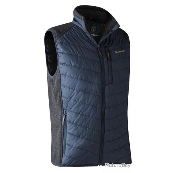 Gilet de chasse Bleu Moor avec tricot DEERHUNTER