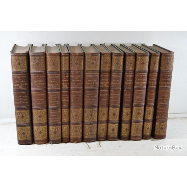 Livres anciens Oeuvres compltes de Victor Hugo volumes VIII IV II IX V XVI XIII X XII livre ancien