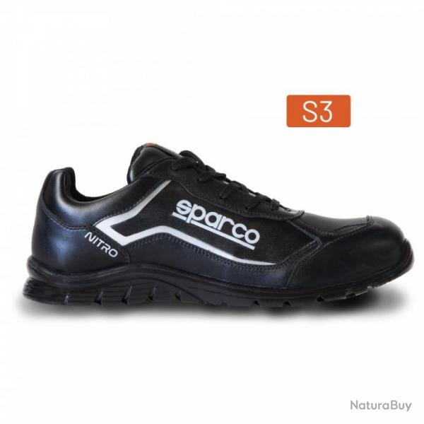 Chaussures de scurit basses S3 SRC Sparco Teamwork Nitro Noir