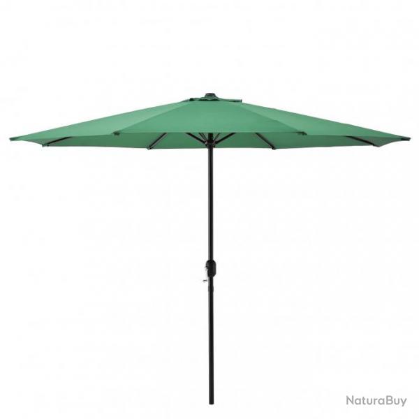 Parasol de jardin rsistant au rayonnement UV impermable polyester acier 300 cm vert 03_0005911