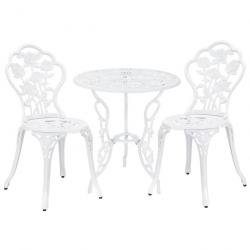 Ensemble de table et de chaises de jardin set de bistro fonte blanc 03_0003735